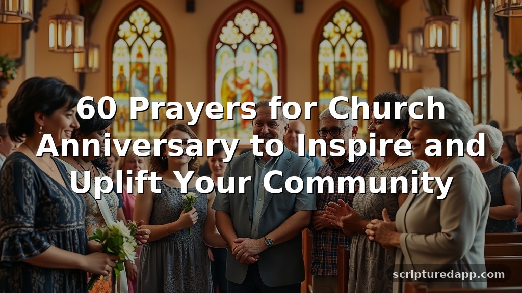 60 Prayers for Church Anniversary to Inspire and Uplift Your Community