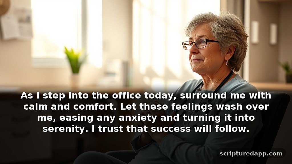 Short Prayer for Doctors Appointment That Brings Peace: As I step into the office today, surround me with calm and comfort. Let these feelings wash over me, easing any anxiety and turning it into serenity. I trust that success will follow.