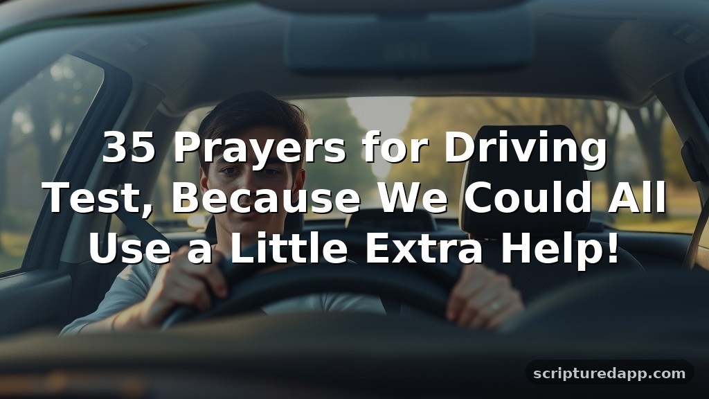 35 Prayers for Driving Test, Because We Could All Use a Little Extra Help!