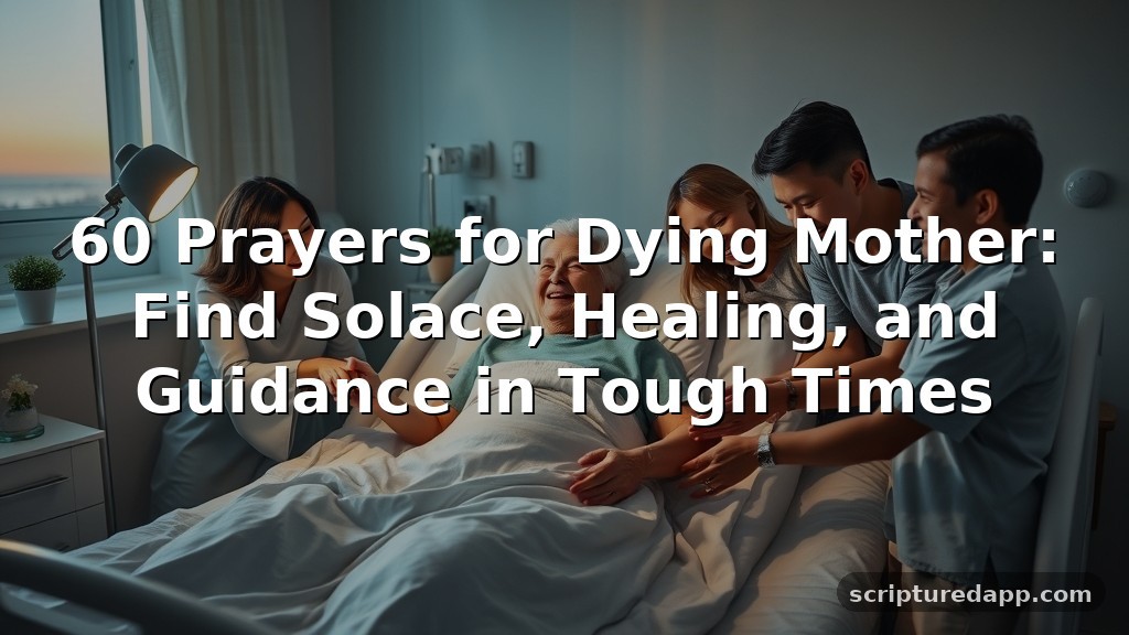 60 Prayers for Dying Mother: Find Solace, Healing, and Guidance in Tough Times