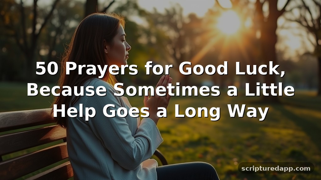50 Prayers for Good Luck, Because Sometimes a Little Help Goes a Long Way