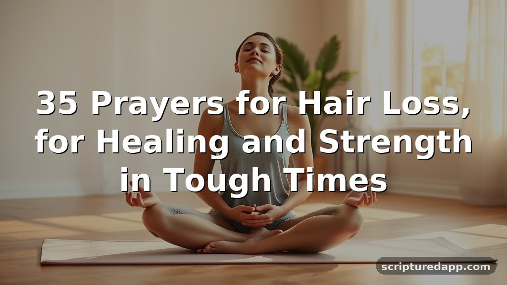 35 Prayers for Hair Loss, for Healing and Strength in Tough Times