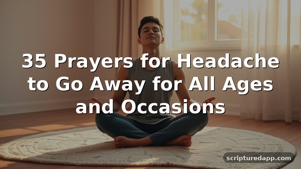 35 Prayers for Headache to Go Away for All Ages and Occasions