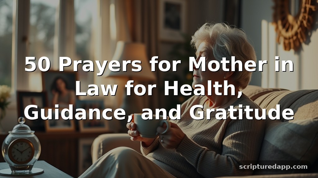 50 Prayers for Mother in Law for Health, Guidance, and Gratitude