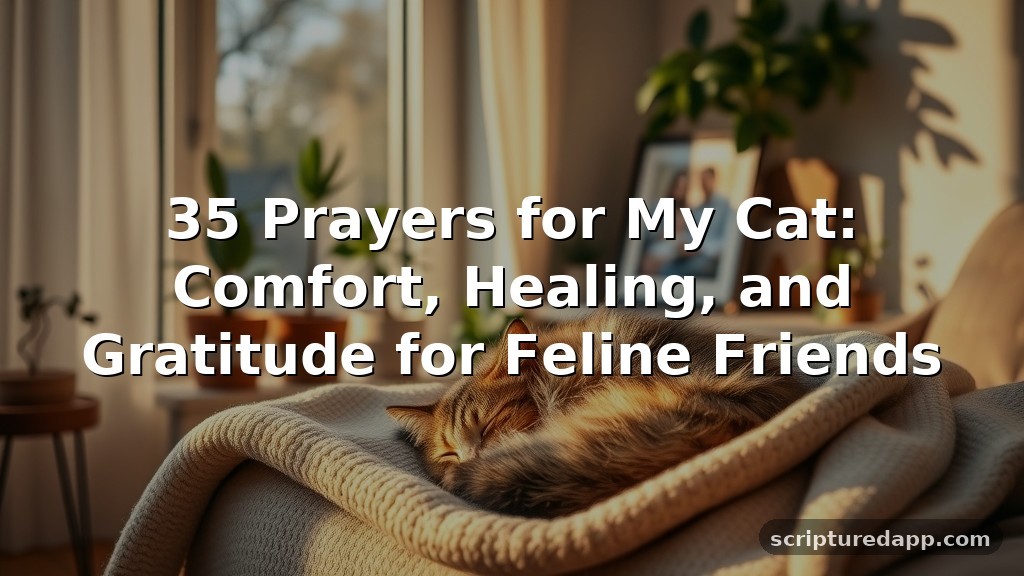 35 Prayers for My Cat: Comfort, Healing, and Gratitude for Feline Friends