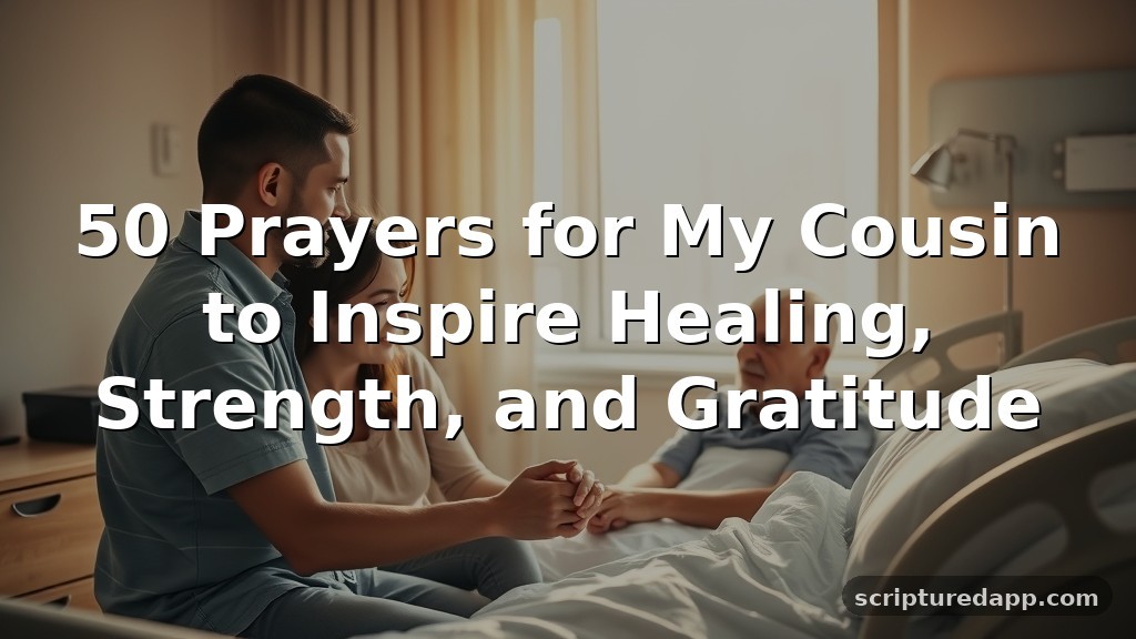 50 Prayers for My Cousin to Inspire Healing, Strength, and Gratitude
