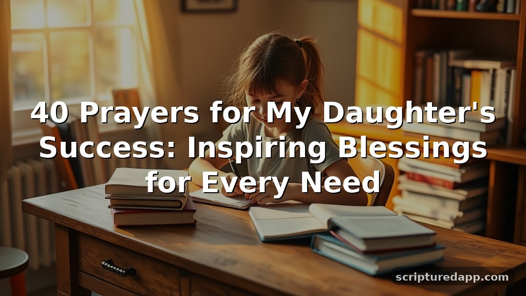 40 Prayers for My Daughter’s Success: Inspiring Blessings for Every Need