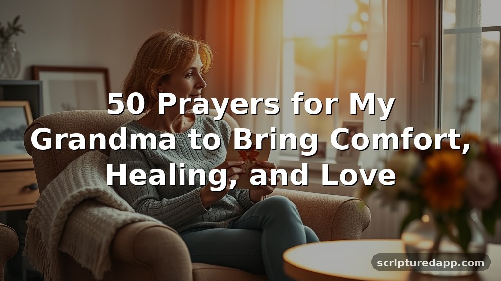 50 Prayers for My Grandma to Bring Comfort, Healing, and Love