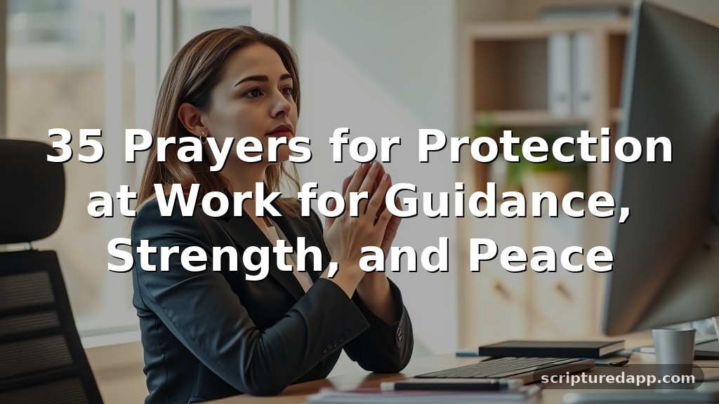 35 Prayers for Protection at Work for Guidance, Strength, and Peace