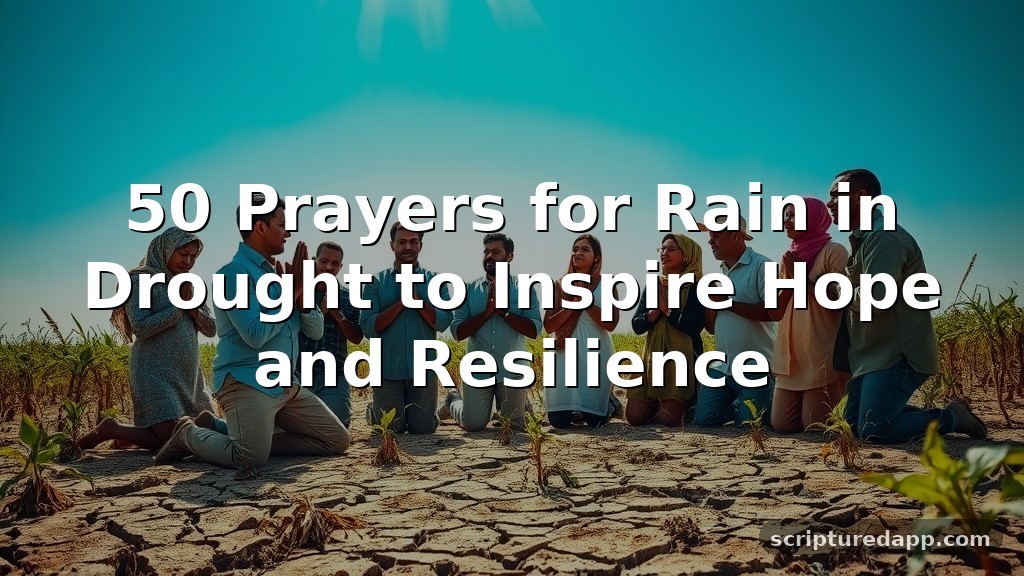 50 Prayers for Rain in Drought to Inspire Hope and Resilience