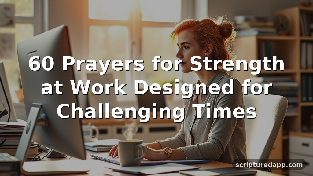60 Prayers for Strength at Work Designed for Challenging Times