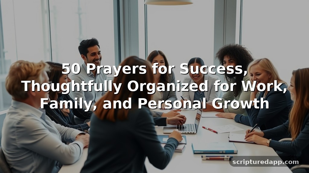 50 Prayers for Success, Thoughtfully Organized for Work, Family, and Personal Growth