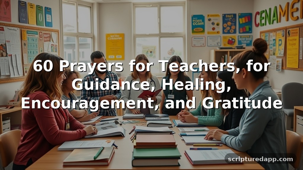 60 Prayers for Teachers, for Guidance, Healing, Encouragement, and Gratitude