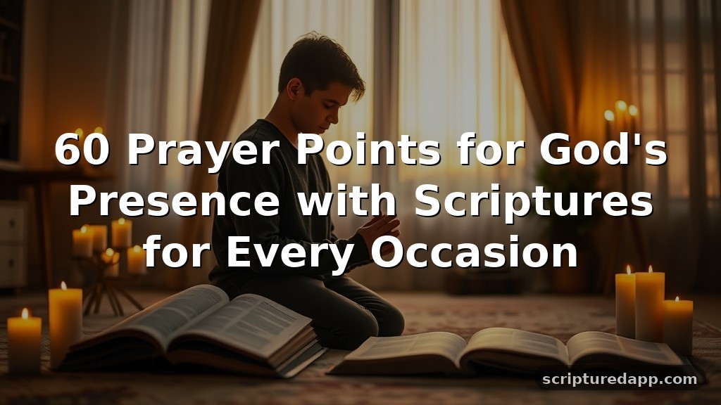 60 Prayer Points for God’s Presence with Scriptures for Every Occasion