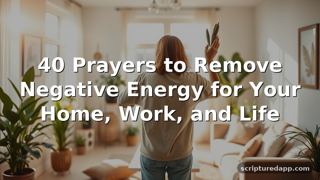 40 Prayers to Remove Negative Energy for Your Home, Work, and Life