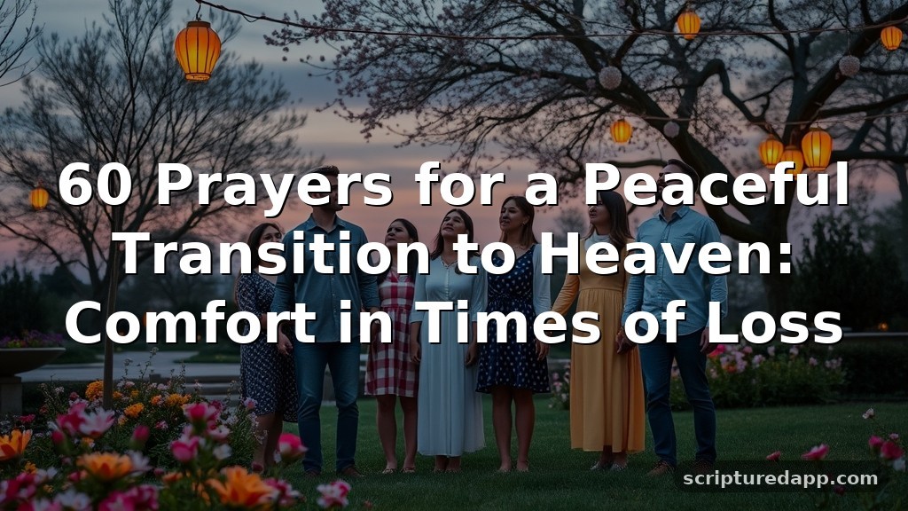 60 Prayers for a Peaceful Transition to Heaven: Comfort in Times of Loss