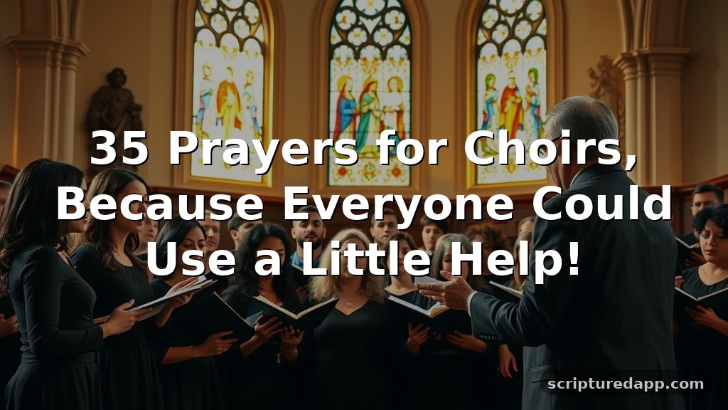 35 Prayers for Choirs, Because Everyone Could Use a Little Help!