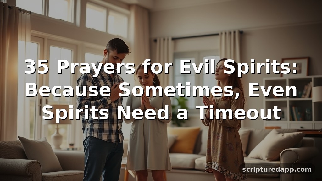 35 Prayers for Evil Spirits: Because Sometimes, Even Spirits Need a Timeout