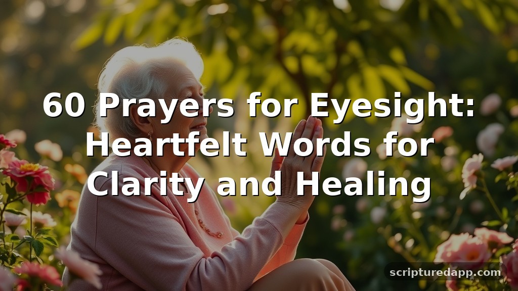 60 Prayers for Eyesight: Heartfelt Words for Clarity and Healing
