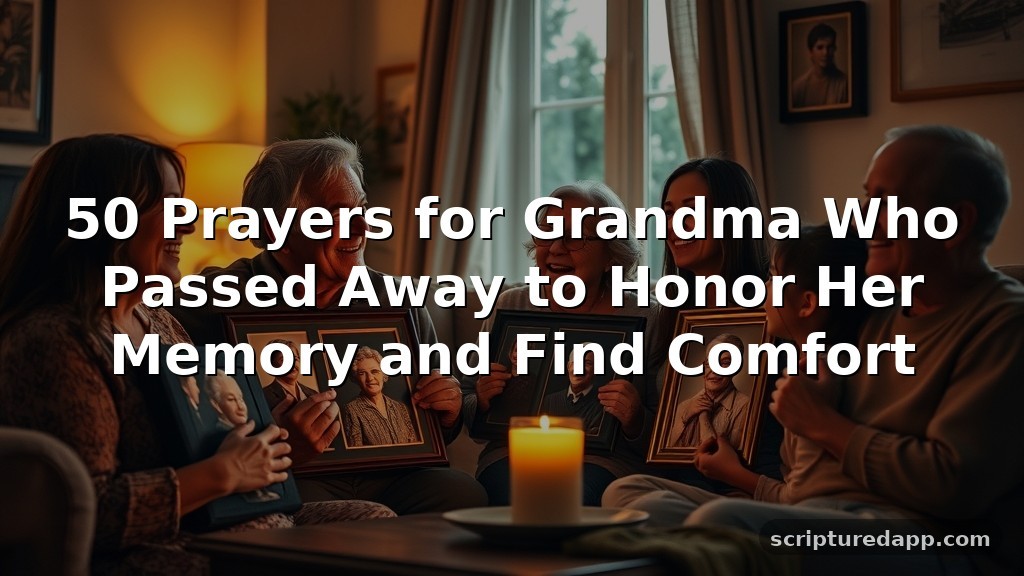 50 Prayers for Grandma Who Passed Away to Honor Her Memory and Find Comfort