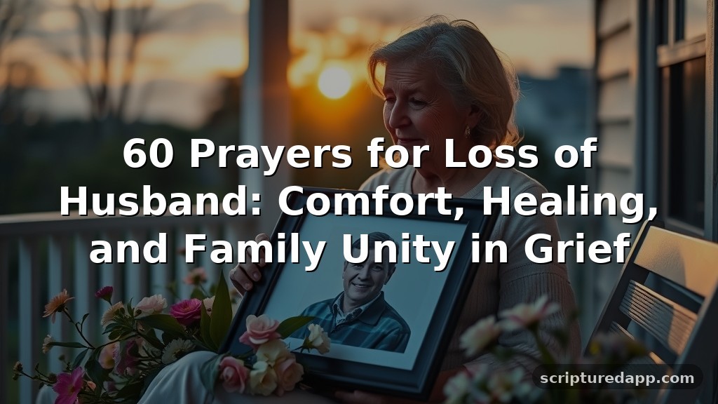 60 Prayers for Loss of Husband: Comfort, Healing, and Family Unity in Grief