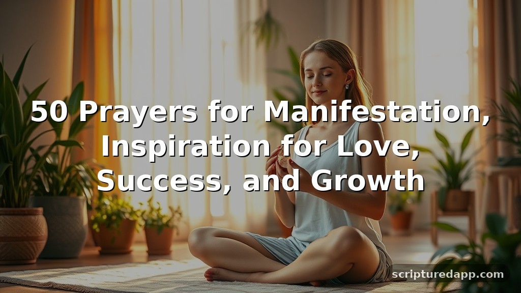 50 Prayers for Manifestation, Inspiration for Love, Success, and Growth