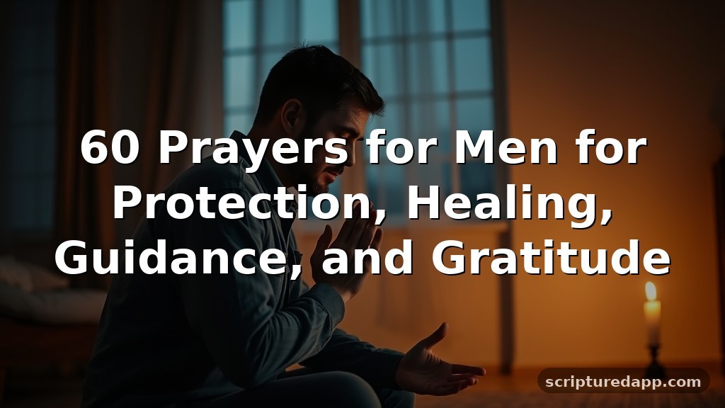 60 Prayers for Men for Protection, Healing, Guidance, and Gratitude