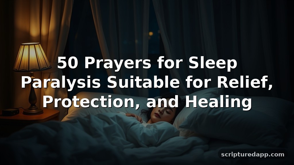 50 Prayers for Sleep Paralysis Suitable for Relief, Protection, and Healing