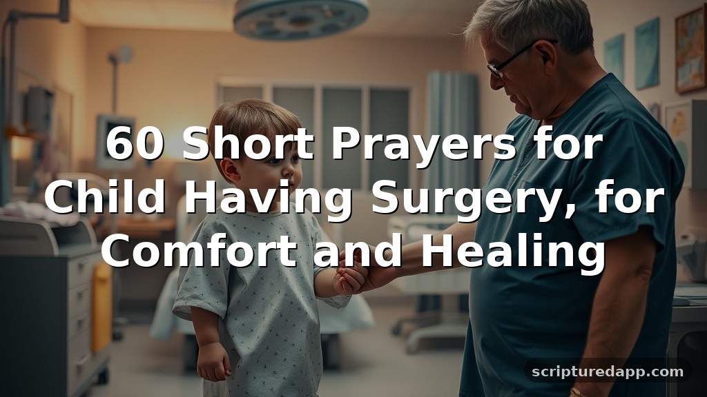 60 Short Prayers for Child Having Surgery, for Comfort and Healing