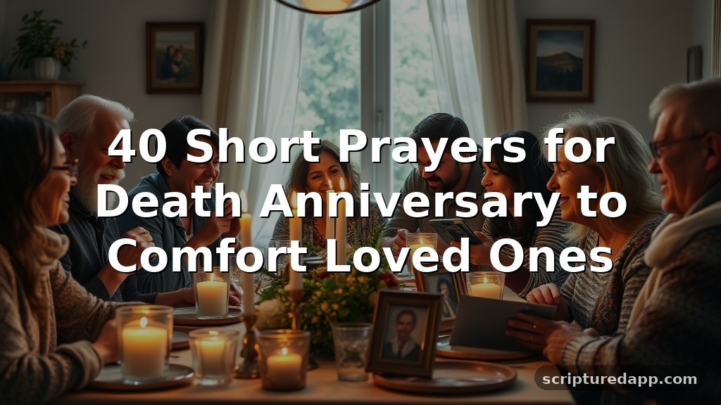 40 Short Prayers for Death Anniversary to Comfort Loved Ones