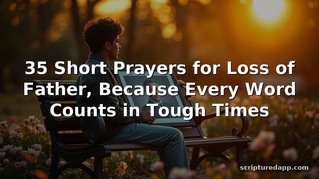 35 Short Prayers for Loss of Father, Because Every Word Counts in Tough Times