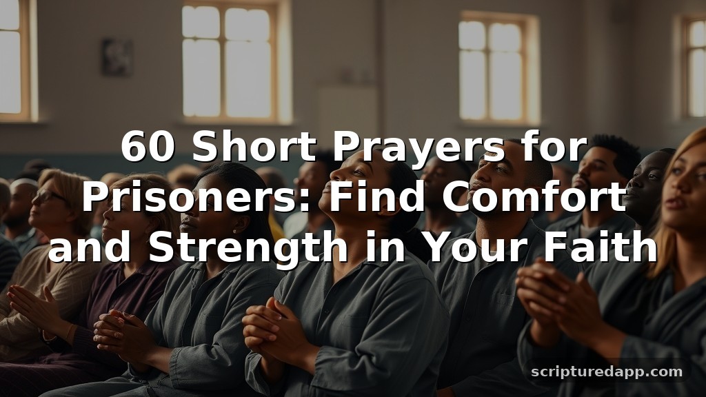 60 Short Prayers for Prisoners: Find Comfort and Strength in Your Faith