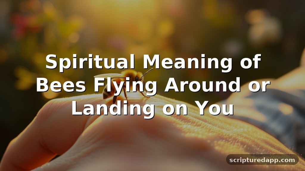 Spiritual Meaning of Bees Flying Around or Landing on You