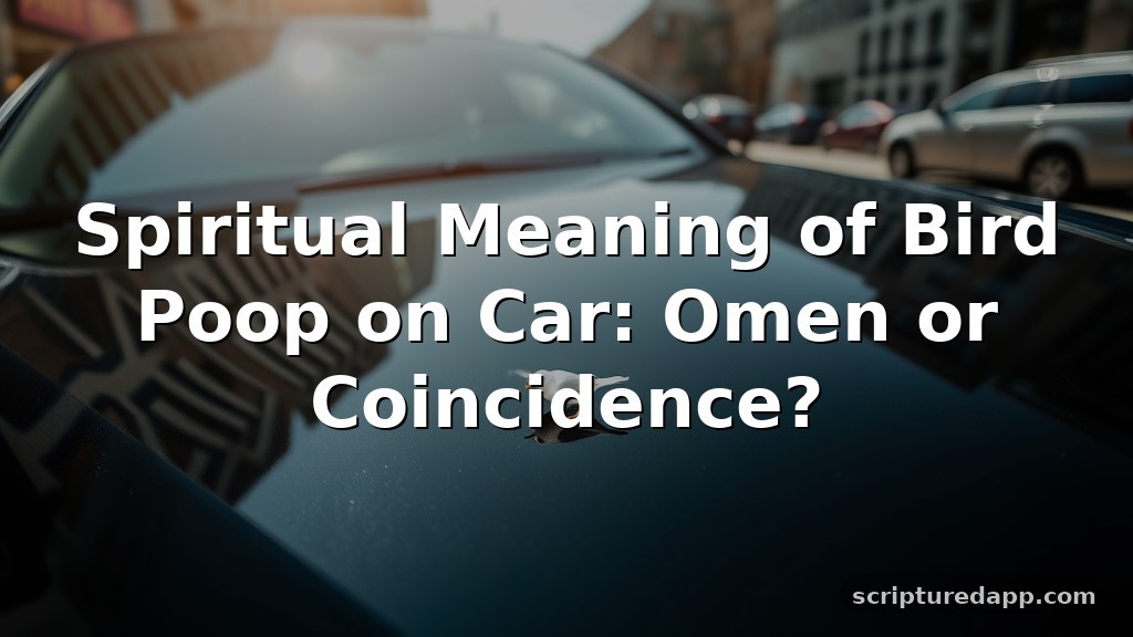 Spiritual Meaning of Bird Poop on Car: Omen or Coincidence?