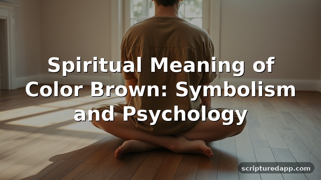 Spiritual Meaning of Color Brown: Symbolism and Psychology