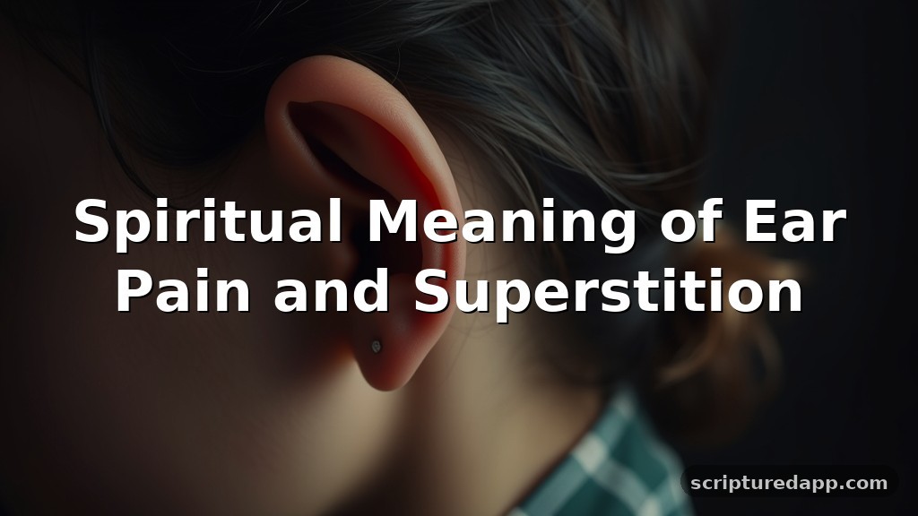 Spiritual Meaning of Ear Pain and Superstition