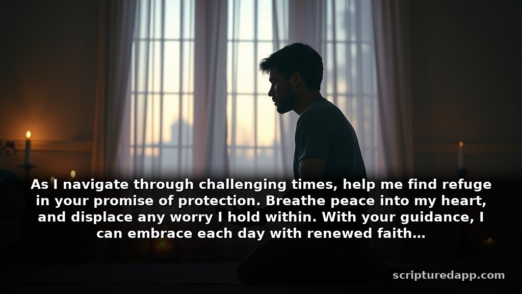 The Most Powerful Prayer to the Holy Spirit for Protection in Difficult Times: As I navigate through challenging times, help me find refuge in your promise of protection. Breathe peace into my heart, and displace any worry I hold within. With your guidance, I can embrace each day with renewed faith.