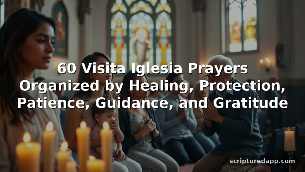 60 Visita Iglesia Prayers Organized by Healing, Protection, Patience, Guidance, and Gratitude