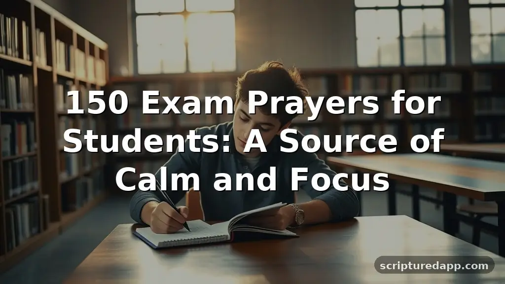 150 Exam Prayers for Students: A Source of Calm and Focus