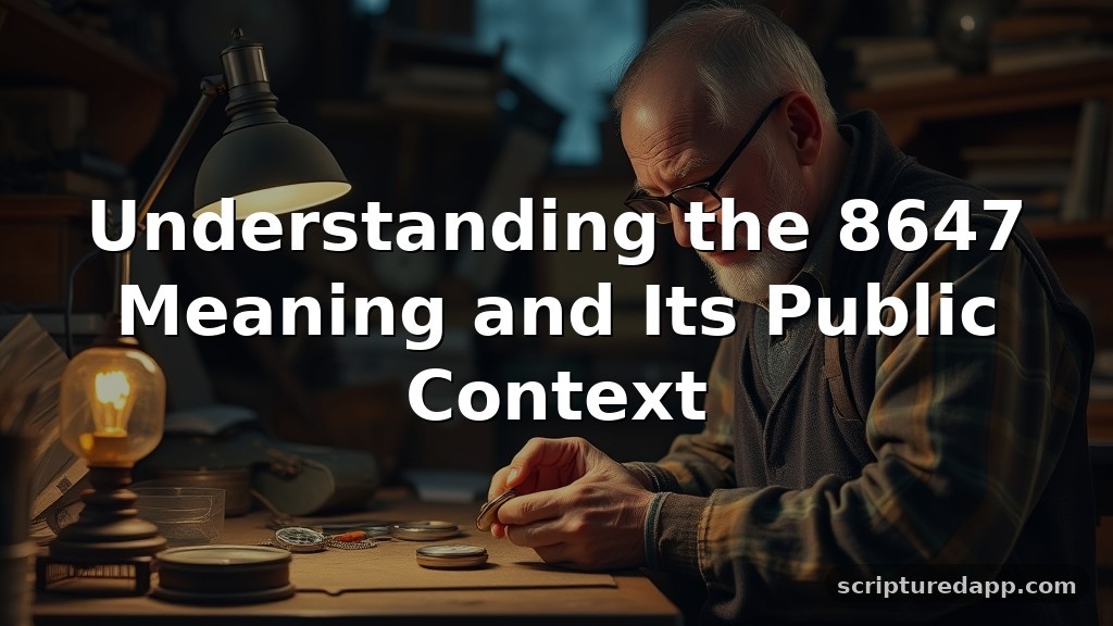 8647 Meaning and Its Public Context