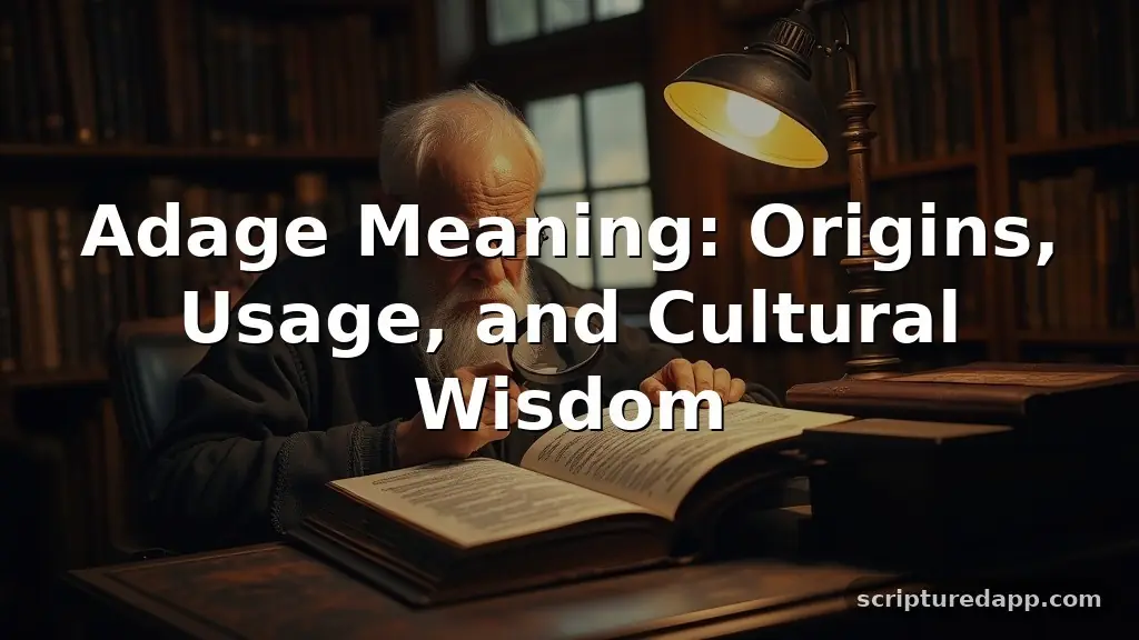 adage meaning