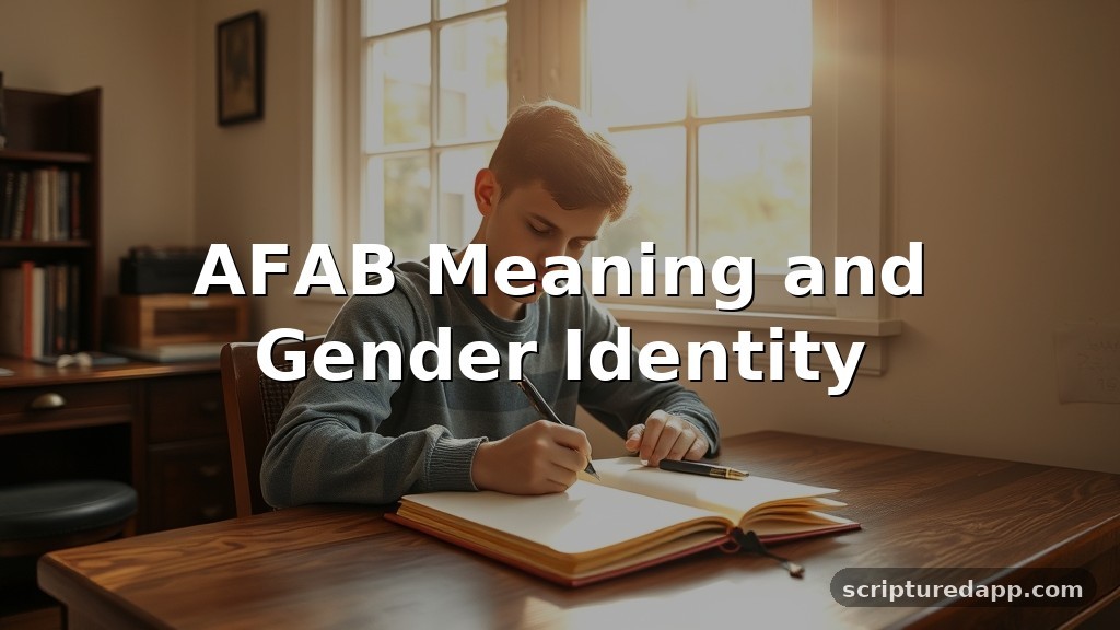 AFAB Meaning and Gender Identity