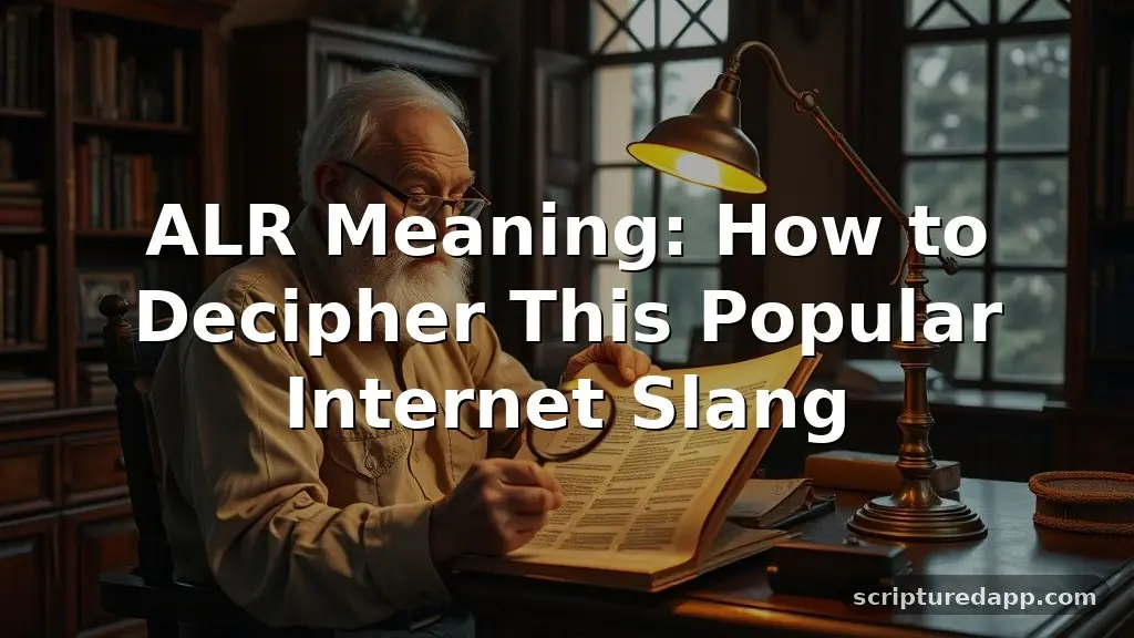 alr meaning
