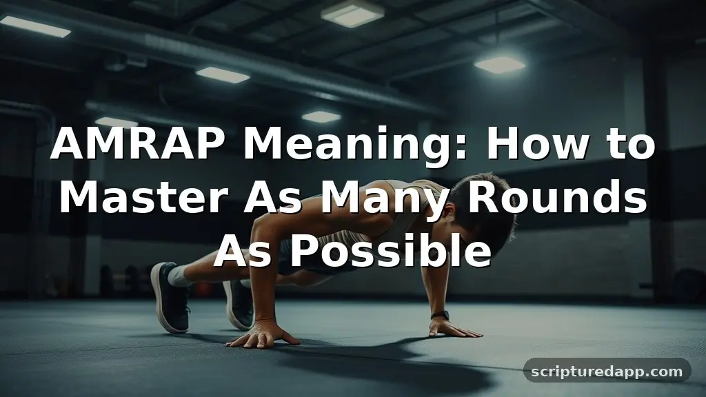 amrap meaning