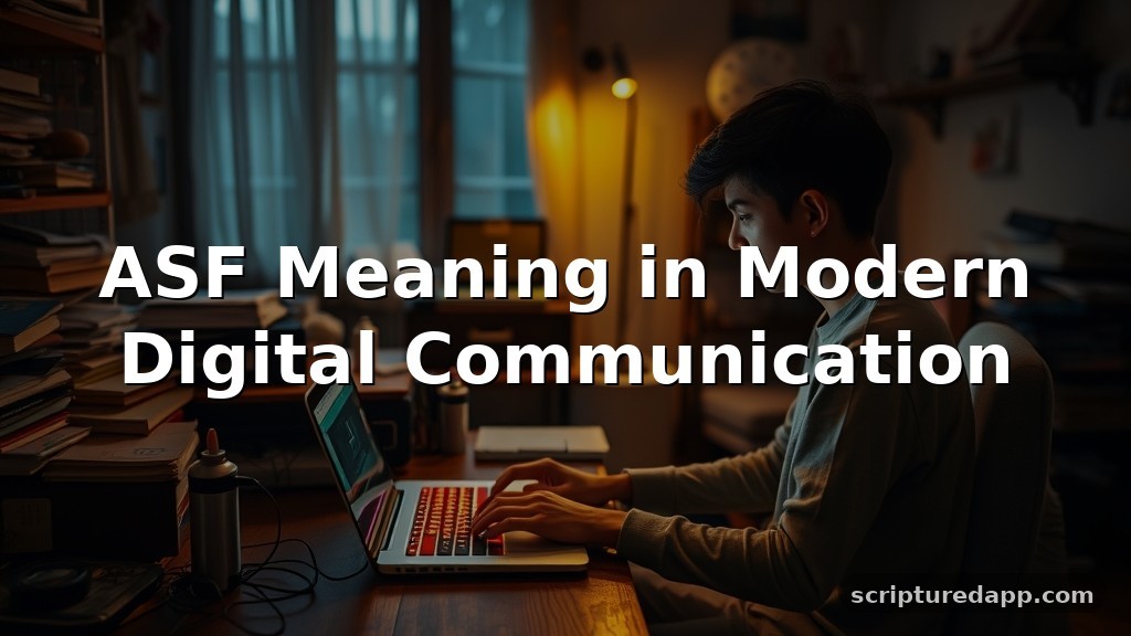 ASF Meaning in Modern Digital Communication
