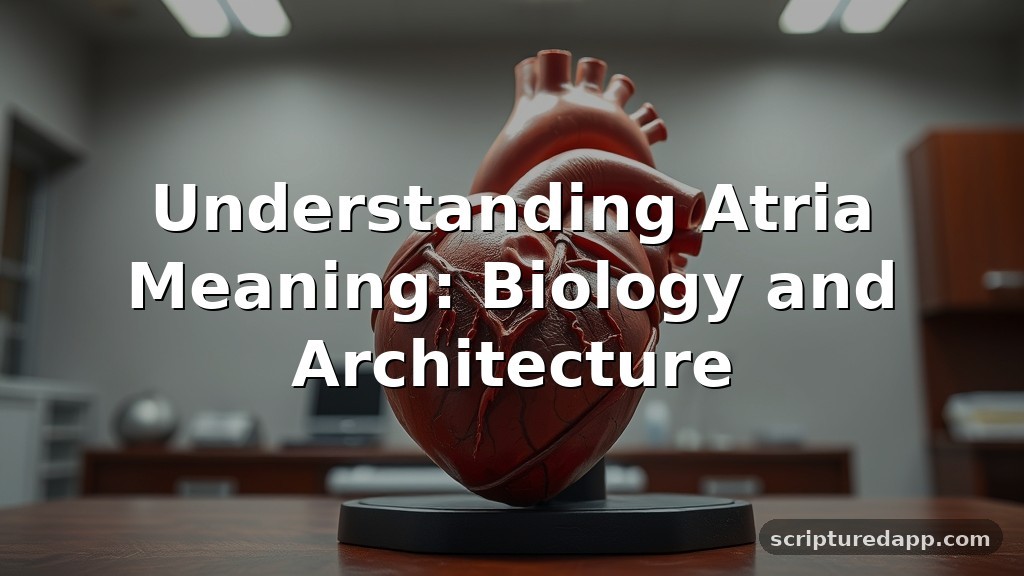 Atria Meaning: Biology and Architecture