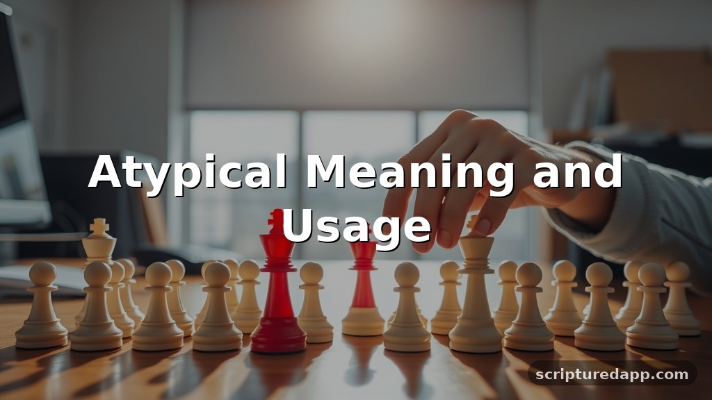 Atypical Meaning and Usage