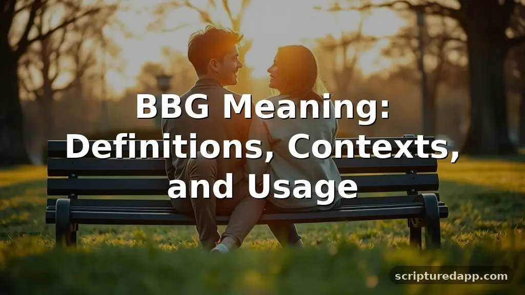 bbg meaning