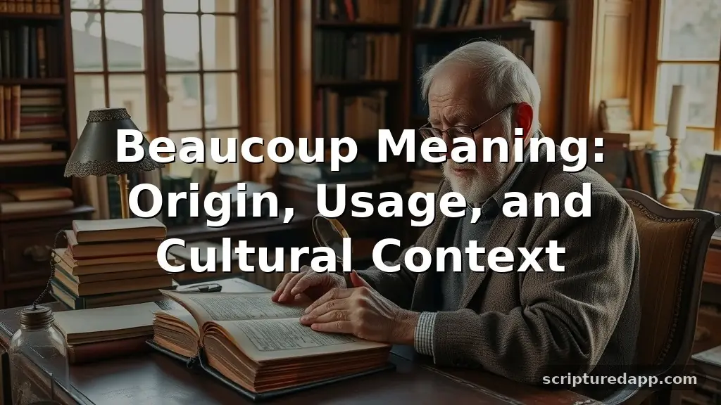 beaucoup meaning