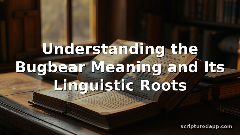 Bugbear Meaning and Its Linguistic Roots